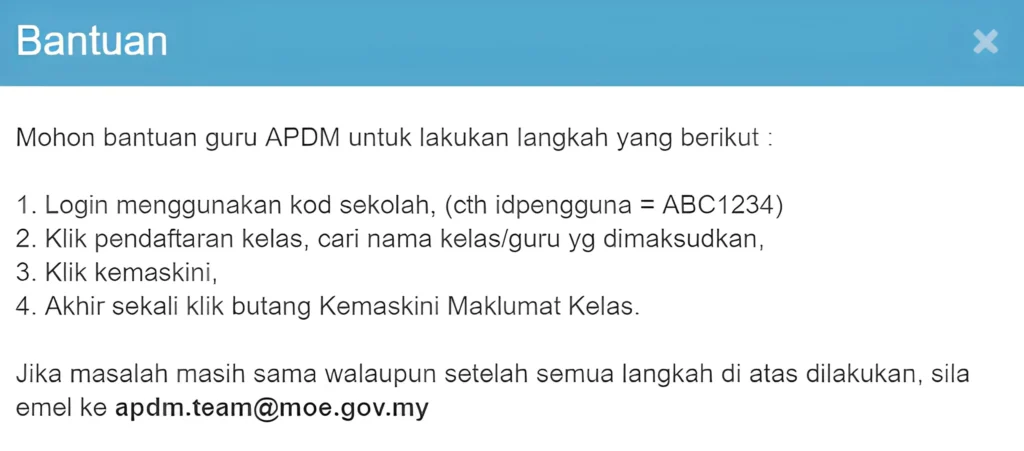 Apakah Masa untuk Mengemas kini Kehadiran
